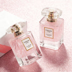2 Frascos Perfume Floral Dulce para Mujer 55ml x2, Fragancia Clásica Frutal, Perfume de Larga Duración con Rosa, Jazmín, Vainilla y Pachulí, Botella Rosa, Perfume para Citas Mujer, Regalo de Halloween/Navidad/Festividades