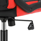 Silla de Oficina, Asiento Ergonómico de Respaldo Alto con Reposabrazos Acolchados y Transpirables, Base Duradera, Soporte Lumbar, Superficie de Cuero Sintético para Juegos, Hogar u Oficina, Silla Gamer
