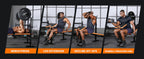 Gimnasio en casa plegable 6 en 1 con peso para banco | Entrenamiento multifuncional para banco con soporte para sentadillas, curl de piernas y abdominales | Set de fitness todo en uno, sin batería
