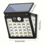 Luz solar exterior con sensor | Jardín patio garaje y seguridad