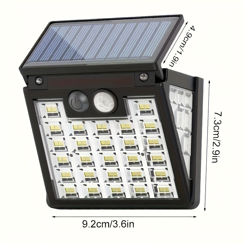 Luz solar exterior con sensor | Jardín patio garaje y seguridad