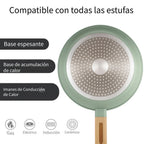 Juego de Sartenes Cocina 20+24+28 Revestimiento Antiadherente para Inducción | Recubrimiento Cerámico | Mango Soft-Touch | Set de Sartenes | Libre de PFOA y PFAS