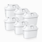 Paquete de 6 cartuchos de filtro de agua para jarra con filtro de agua B, jarra y hervidor con filtro de agua - Elemento filtrante de carbón activado para uso doméstico y exterior, reduce el cloro, la cal y las impurezas para un gran sabor