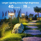 4/6/ Paquete de Luces Solares para Jardín, 40LM Luces Solares Exteriores Brillantes, Hasta 14 Horas, 78.74cm de Altura, Luces Solares para Senderos Exteriores IPX5, Encendido/Apagado Automático para Patio, Jardín, Césped y Caminos