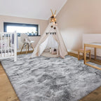 1pc alfombra de felpa suave, alfombra antideslizante, alfombra para cabecera, tapete tie dye para sala, decoración del hogar, colchoneta para mascotas, alfombra para dormitorio o sala, ideal para decoración navideña y Halloween