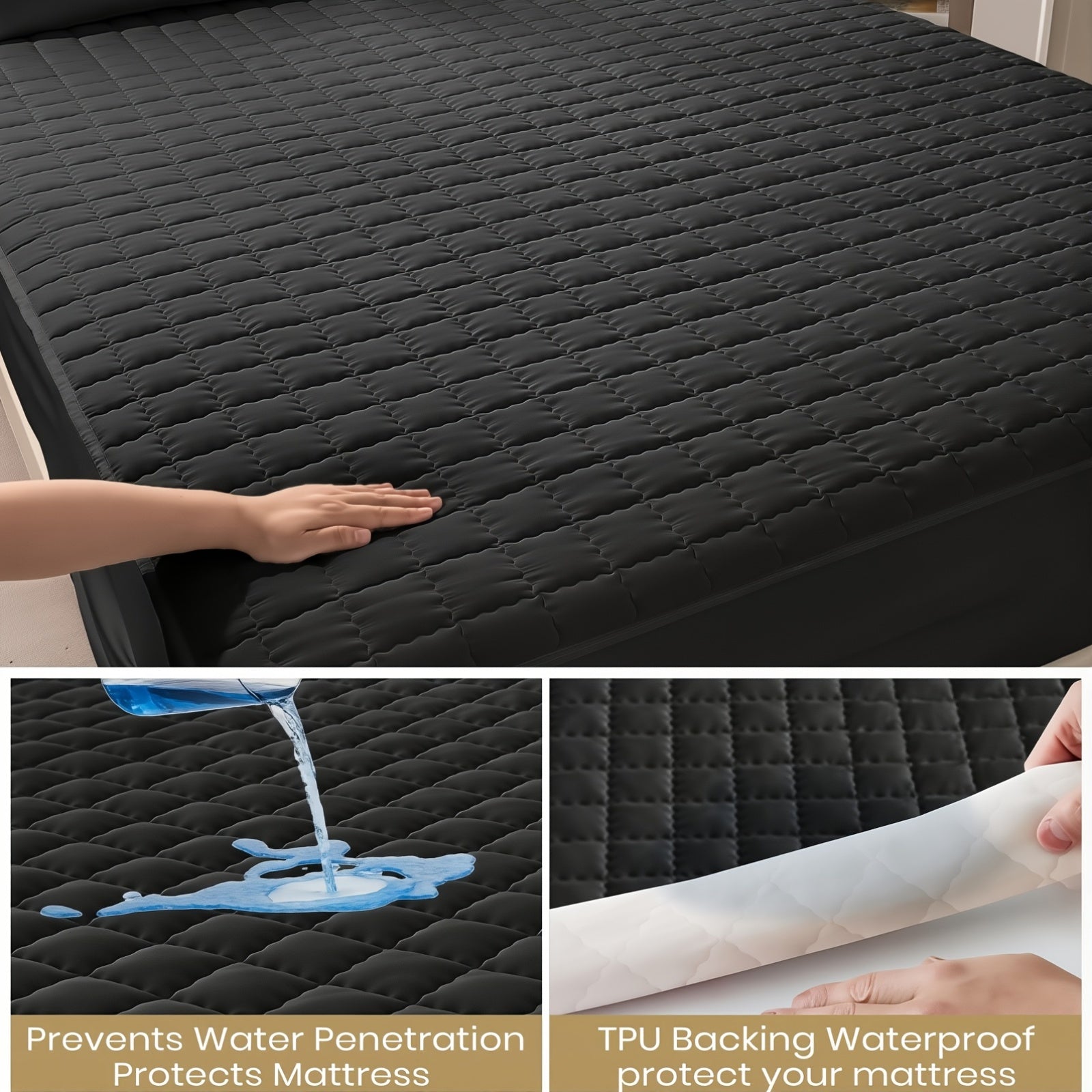 Protector de colchón para protección y confort de la cama | Ajustable y Impermeable