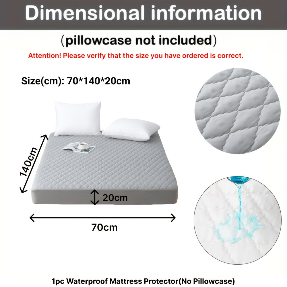 1pc Protector de Colchón Acolchado y Engrosado Impermeable - Funda de Colchón Ultra Suave y Cómoda, Adecuada para Dormitorios, Residencias, Decoración de Habitaciones, Habitaciones de Invitados y Hoteles (Excluyendo Fundas de Almohada)