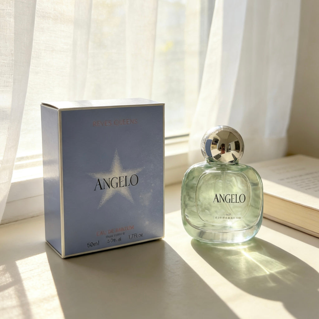 Perfume Angelo Mujer - Eau de Parfum | Duración Extrema | Huele a Azúcar, Elegancia y Luz 【Fragancia de Ensueño】 Notas de Praliné, Vainilla y Pachulí | Esencia Fresca y Alegre para Mujer | ¡Regalo Perfecto!