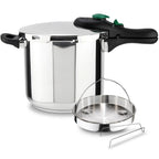 Magefesa DYNAMIC - Juego de Olla Express Rápida + Cestillo, Acero Inoxidable 18/10, Eficiencia Energética, Todo Tipo de Cocinas, Inducción