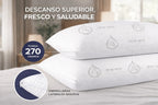 COMFORT SLEEP | Almohada Viscoelástica Aloe Vera con núcleo ajustable y funda transpirable para cuello y descanso diario – Almohada viscoelástica made in Spain para dormir de lado, boca arriba o boca abajo