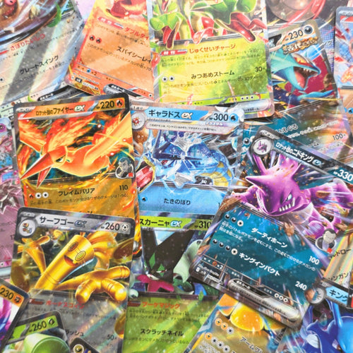 10 Cartas Pokémon EX - Lote de 10 Cartas EX Oficiales en idioma japonés - RR Doble Raro