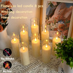 Velas LED sin llama | Boda Navidad hogar y centro de mesa
