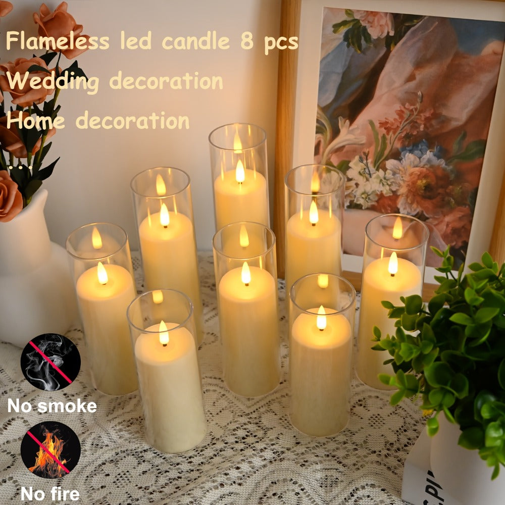Velas LED sin llama | Boda Navidad hogar y centro de mesa