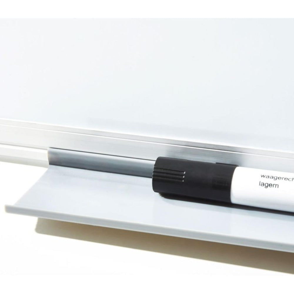 Pizarra Magnética KARAT con Marco de Aluminio - Soporte para Bolígrafos Removible - Resistente a Arañazos y Limpiable con un Paño Seco - Pizarra Magnética para Oficina, Hogar y Escuela - Formato Vertical o Horizontal