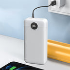 Baterías externas | Banco de energía portátil con gran capacidad de 50000mAh, pantalla LED para nivelación del batería, textura mate, carga