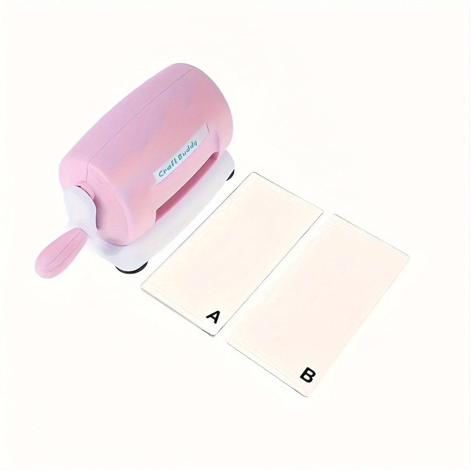 1/2 Juego de Placas Acrílicas Transparentes para Cortar A & B - Ideales para Troquelado y Repujado DIY, Compatible con Máquinas Craft Buddy Serie 838S y Similares con Ancho de Boca Abierta de 3 Pulgadas/7.7 cm - Duraderas y Fáciles de Usar para Creaciones