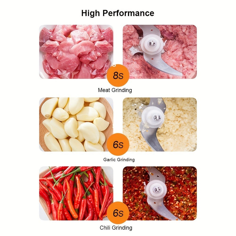 BioloMix Procesador de alimentos multifuncional 3 en 1, exprimidor portátil, licuadora, mezcladora de batidos personal, picadora de alimentos y molinillo seco