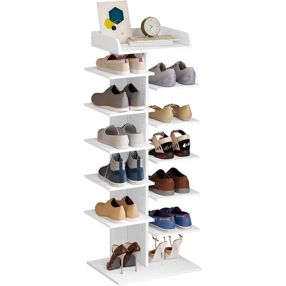 Organizador de Zapatos Individual, Gabinete para Pasillo, Estante Compacto para Organizar Calzado, Zapatero