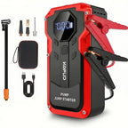 Arrancador de batería KOPUO 3000/5000A opcional 9000A, máquina todo en uno con bomba de aire de 150 PSI: arrancador de emergencia con función de iluminación, apto para coches de gasolina de 12V 10L y diésel de 8L - Accesorios y herramientas para coche - p