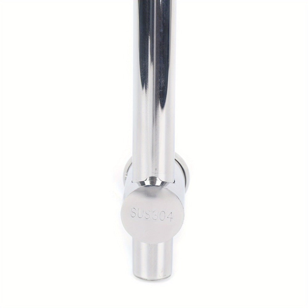 Barra de ducha sin clavos, barra de ducha de acero inoxidable, barra de ducha de 66 cm, barra de ducha de acero inoxidable de altura ajustable, barra de ducha moderna con soporte giratorio de 360° para cabezales de ducha para baños, duchas, hoteles, hogar