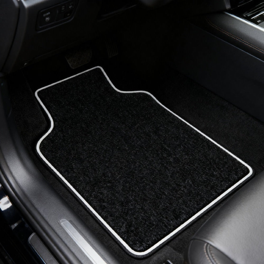 Alfombrillas Antideslizantes para Coche Alfombrillas Delanteras Set de 4 Alfombrillas Universales para Coche, Material PVC Duradero, Diseño Antideslizante y de Alta Gravedad, Instalación Fácil y Protección Completa para el Interior del Vehículo, Fácil de