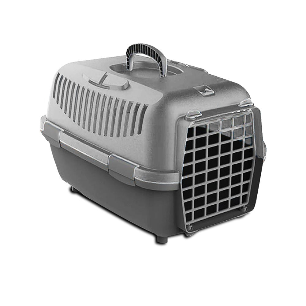 GREATOOL Transportin Gato Perro Pequeño, 48 x 32 x 32cm, Transportin para Gatos Perro Portátil y Transpirable, Mascotas Perros Gatos Accesorios, Transportín de Plástico