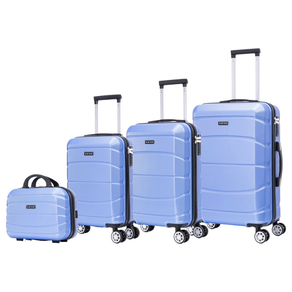 Conjunto de Maletas de Viaje Elegantes: Carcasa Ligera de Abs, Cerradura Numérica, 4 Ruedas Giratorias 360, Asa Telescpica de Aluminio Alloy Juego de Maletas Set Trolley Maleta Cabina ( 8002 NEW)