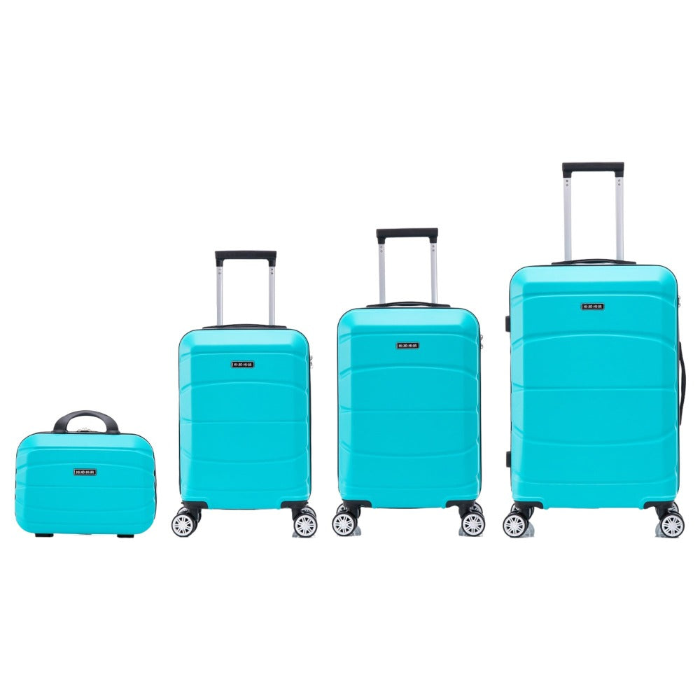 Conjunto de Maletas de Viaje Elegantes: Carcasa Ligera de Abs, Cerradura Numérica, 4 Ruedas Giratorias 360, Asa Telescpica de Aluminio Alloy Juego de Maletas Set Trolley Maleta Cabina ( 8002 NEW)