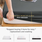 Paquete de 2 Sábanas Ajustables de 100% Poliéster Jersey 130gsm, Color Aleatorio, Sábana de Lino Completo, Falda de 30cm, Hipoalergénica, Sábana Transpirable, Adecuada Para Dormitorio, Residencia Estudiantil Y Habitación De Invitados, Lavable A Máquina, R
