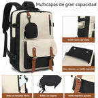 Mochila de Viaje para Cabina de Avion 43x30x18 para Vuelo Barato, Equipaje de Mano y Espaciosa con Compartimento para Zapatos y Mochila Antirrobo Multifuncional para Viajes (266)