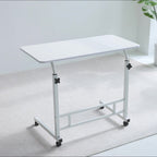 Mesa de Oficina Estación de Trabajo para Computadora: Escritorio Elevable de Altura Ajustable 67.06cm - 88.14cm, Escritorio Ergonómico Móvil para Computadora con Rueda Universal, Estable y Cómodo, Robusto y Duradero, Fácil de Instalar