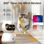 Cámara de seguridad inalámbrica para interiores compatible con Wifi de doble banda 2.4G/5G, equipada con cámara Pan-Tilt de 360°, con seguimiento de movimiento y visión nocturna a todo color, ideal para monitoreo del hogar o cámara para mascotas