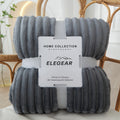1 manta de franela suave y cálida Elegear, manta de vellón coral para todas las estaciones, mantas de felpa para sofá, edredón, sábana, cubrecama, manta, perfecta para sofá, escritorio, cama, camping y viajes
