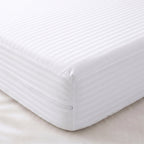 1 pc Protector De Colchon Funda Cutí con altura 25 cm Transpirable con Cremallera 100 Microfibra, Protector Tacto Liso y Suave