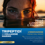 Colágeno Marino con Ácido Hialurónico [120 Cápsulas x 60 Días] Astaxantina Zinc Biotina Vitamina C | Tripeptidos de Colágeno Marino Hidrolizado para Cabello, Piel, Uñas - Complejo de Longevidad SEACOLL