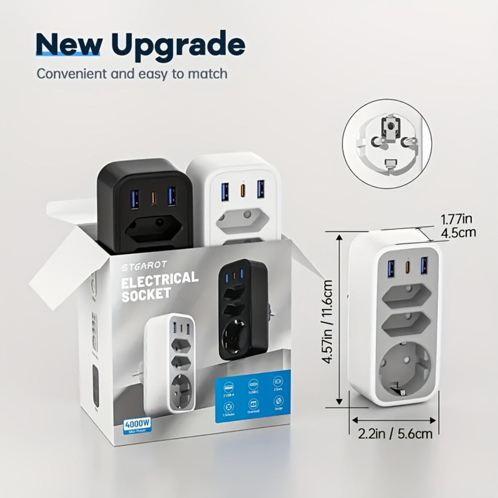Tablet 5 V, 2 unidades enchufe USB, adaptador enchufe, Ahorra espacio