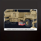 2566 piezas, Bloques de construcción de clip de coche cohete de la serie militar, Bloques de construcción militares de tecnología a gran escala MOC, Modelo de camión de juguete de exhibición de colección para adultos, Regalo para aficionados, 628014