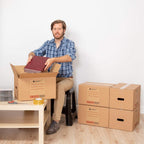 Pack 10 Cajas Carton para Mudanzas y Almacenaje Ultra Resistentes con Asas