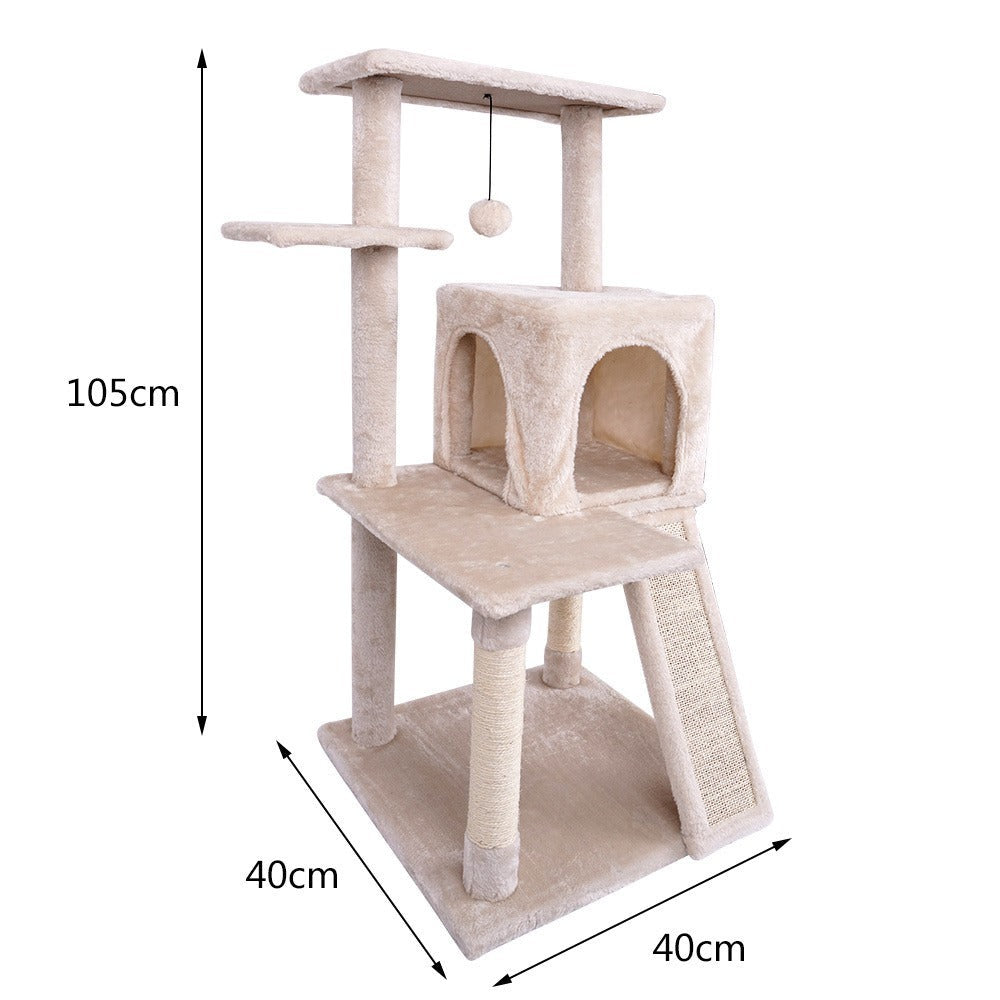 Arobol rascador para Gatos Rascador para Gato Postes rascador para Gatos Grande 105x40x40cm Varias Niveles