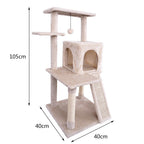 Arobol rascador para Gatos Rascador para Gato Postes rascador para Gatos Grande 105x40x40cm Varias Niveles