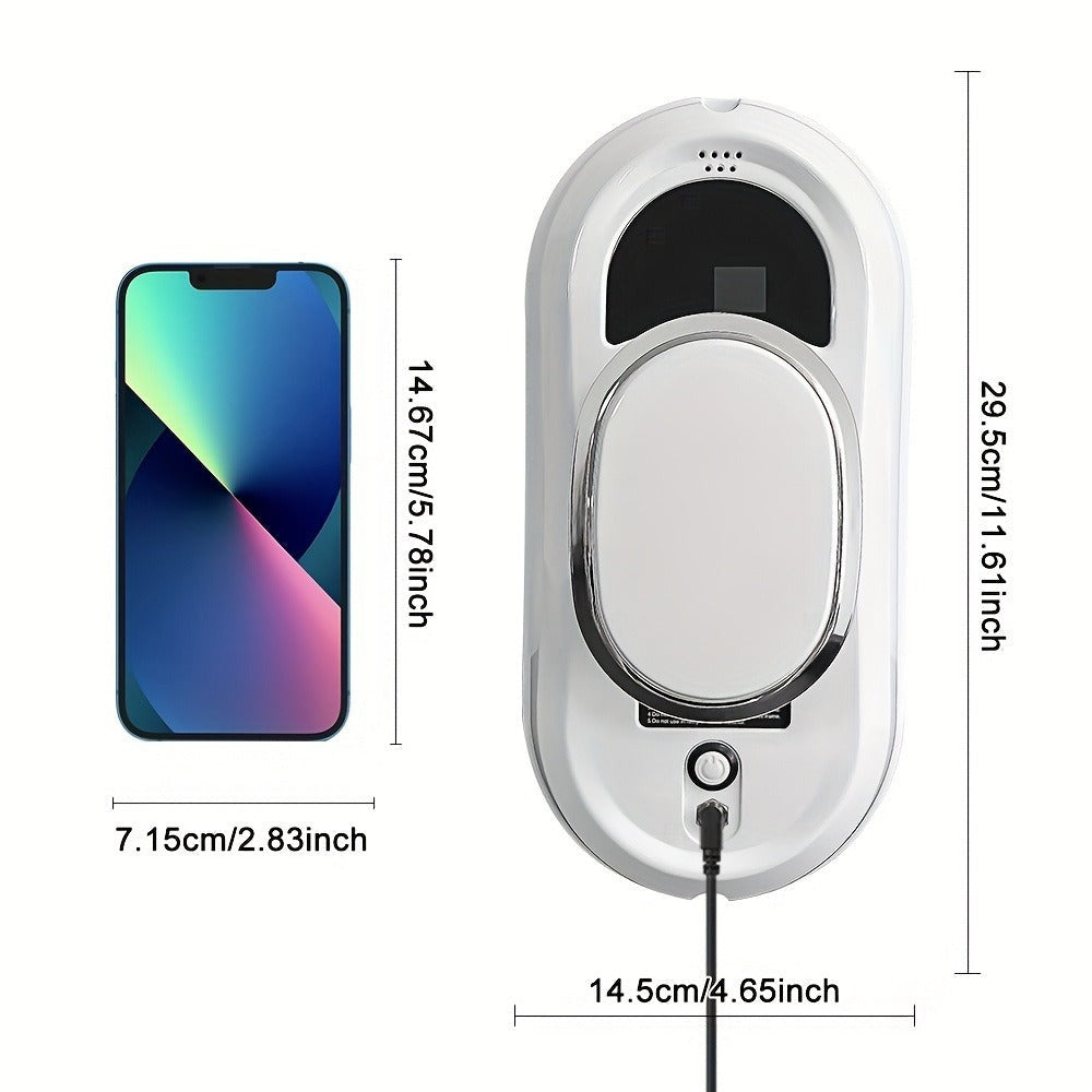 Puruikai 01 Black Friday y Navidad Nuevo Producto: Robot de Limpieza de Ventanas Inteligente desde el Almacén Local, Robot de Limpieza de Vidrios de Ventanas, Dispositivo de Limpieza de Ventanas con Control Remoto y Rociado Automático de Agua, Adecuado pa