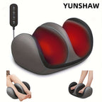 YUNSHAW Máquina de Masaje para Pies con Calor, 3 Niveles de Calor y 3 Modos, Masajeador Shiatsu para Pies y Piernas, Amasamiento y Rodadura para Pies, Pantorrillas, Tobillos, Piernas, Plantar, Regalo de Masaje para Mamá/Papá/Mujeres/Hombres (Con Control R