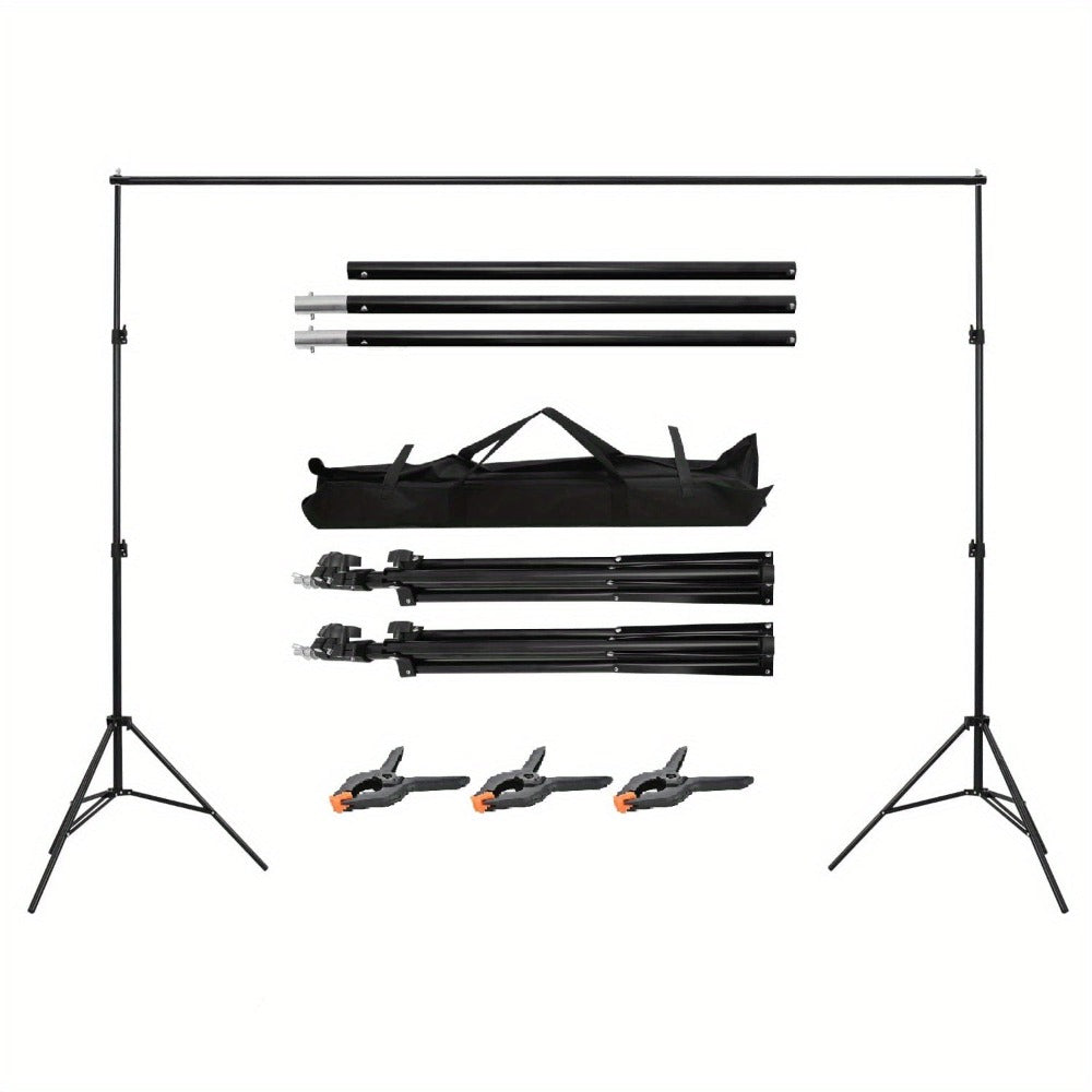 Kit de soporte de fondo ajustable para fotos con bolsa de transporte, accesorios de edificios coleccionables para decoración estacional