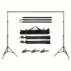 Kit de soporte de fondo ajustable para fotos con bolsa de transporte, accesorios de edificios coleccionables para decoración estacional