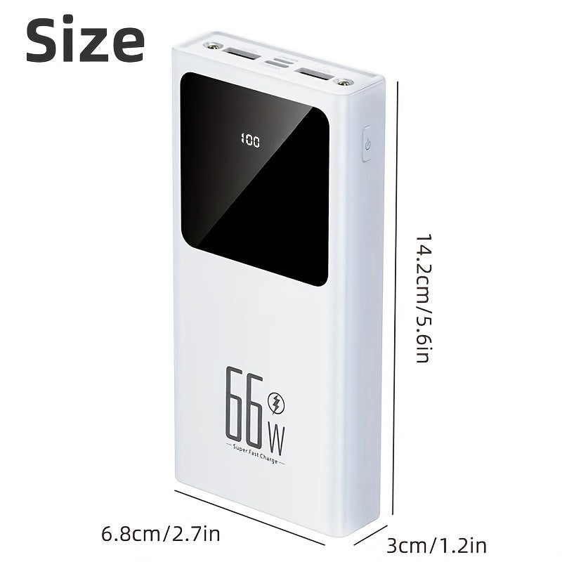 Power bank para carga durante viajes y uso diario | 50000mAh y 66W