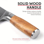 Cuchillo de cocina para preparación de carne y verduras | 19.81 cm y Acero Inoxidable
