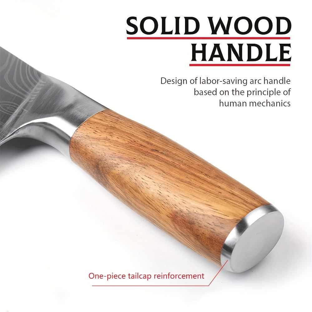 Cuchillo de cocina para preparación de carne y verduras | 19.81 cm y Acero Inoxidable