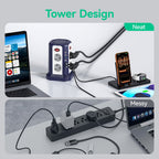 Regleta eléctrica con cable 3 m | Hogar oficina taller y dispositivos