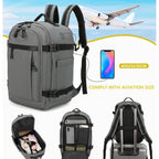 Mochila de cabina 40 x 20 x 25 cm (20 L) | Mochila ideal para viajes en avión | Mochila de cabina para hombre y mujer para el trabajo, viajes, senderismo y escuela