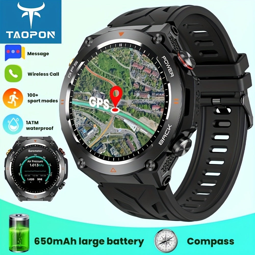 650 mAh para hombres y mujeres, GPS para exteriores con altitud, presión barométrica, función de brújula, IPX8, 100+ modos deportivos, llamadas inalámbricas
